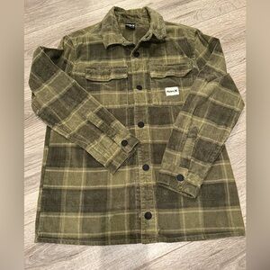 Hurley Olive Corduroy Shirt